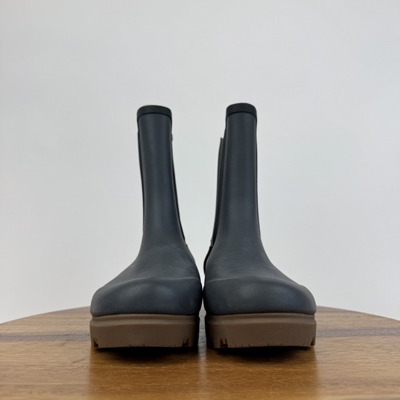 New Womens Bogs Holly Tall Chelsea Black Waterproof Rain Boots Size 8 M NWOB - Picture 3 of 8